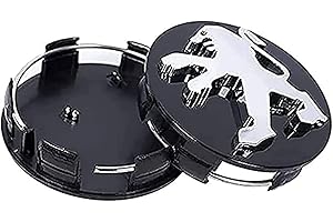 YUAB 4 pièces 56/60/65/68mm Auto Cache Moyeux pour Peugeot 2008 3008 208 307 308 4007 4008 408, Cache Moyeu Centre De Roue, Étanche Anti-poussière, avec Voiture Badge Logo Décoration Accessoires