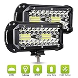 offroad led light Hochwertige LED-Arbeitsscheinwerfer ---- Verwenden Sie robuste Polycarbonat-Linsen und ein Aluminiumgehäuse, um Kratzer effektiv zu verhindern. IP68 wasserdicht. Hohe Temperaturbeständigkeit, schnelle Wärmeableitung