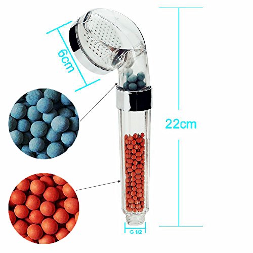 LED Duschkopf Handbrause, InGoo Duschbrause 7 Farbe Licht Farbwechsel Dusche Hochdruck Spa Massage Bad Brausekopf Wassersparend Doppel Filtration - 5