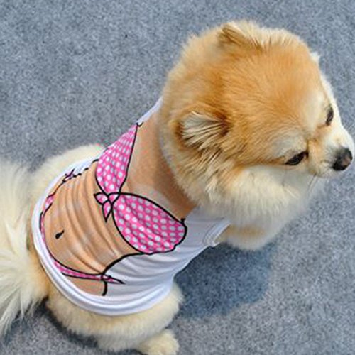 Bikini-Printed-Pet-Summer-Shirt-Small-Dog-Clothes-T-Shirt-Soft-Summer-Fasion-Casual-Puppy