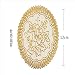 Produktbild qweasdzx 12 Stücke Heißprägen PVC Wasserdicht Hitzebeständige Pad Tischset Western Food Coaster Pad Schüssel Pad Couchtisch Pad