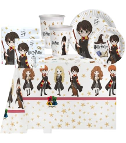 Huaxintoys Tema Pirata Decorazioni Per Feste Di Compleanno, Set Da Tavola Per Feste Pirati Include 16 Piatti Carta, 16 Bicchiere Di Carta, 20 Tovaglioli Carta E 1 Tovaglie Serve 16 Ospiti