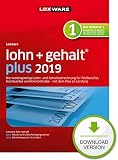 Lexware lohn+gehalt 2019 plus-Version PC Download (Jahreslizenz)|Einfache Lohn- und Gehaltsabrechnungs-Software f�r Freiberufler, Handwerker und Kleinbetriebe|Kompatibel mit Windows 7 oder aktueller - 