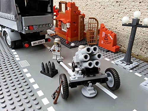 Modbrix 2182 – Bausteine Nebelwerfer 41 Stellung inkl. custom Wehrmacht Soldaten aus original Lego© Teilen - 3