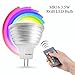Produktbild Senweit MR16 3,5 W Farbwechsel LED Leuchtmittel mit Fernbedienung RGB Party Club Disco KTV Kristall Magic Ball Stage Effekt Lichter Hell Energiesparend Mood Lampe 16 Farben, RGB, mr16, 3.50 wattsW 240.00 voltsV
