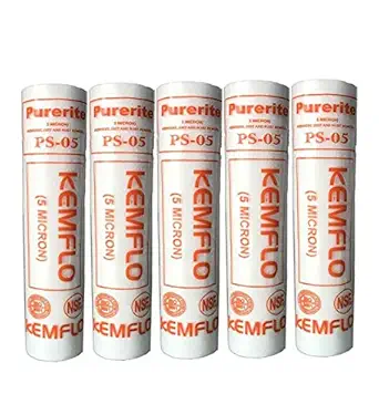 Aqua Care & Pure PS-05 USA Spun Filter/Pre Filter Cartridge - Better Purification - 5 Micron - Pack Of (3)