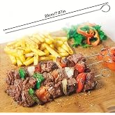 10 Adet Paslanmaz &Ccedil;elik Mangal Şişi Seti &ndash; 20 Cm Metal &Ccedil;&ouml;p Şiş Ve Izgara Şişleri