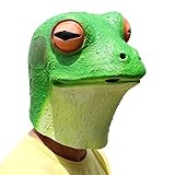 PartyCostume Máscara de Cabeza Animal de Látex de Fiesta de TrajeLujo de Halloween de La Rana...
