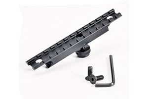 Huenco Poignée de Transport Amovible Tactical 223 M4 M16 Support de Lunette de visée AR15 avec Ouverture Double A2 Rail Picatinny Rail de Rail supérieur Standard 20 mm