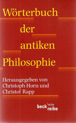 Download Wörterbuch der antiken Philosophie