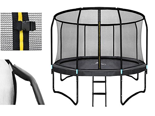 Trampolin Set 305cm HQ Gartentrampolin Komplettset Leiter Innennetz Neu #2211