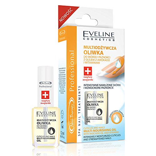 EVELINE Cosmetics Nail Therapy Nail and Cuticles Multi-Nourishing Oil 12ml Moisturize Fruit Fragrance