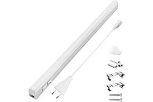 MAKA CHANGE YOUR LIFE QUALITY MAKA Barra Led Sottopensile Cucina, Luce per Scrivania a Led Sotto Mensola, Neon Sottopensile Cucina con Interruttore, Barre Sotto Pensili 220 Volt, Alluminio (14 Watt)