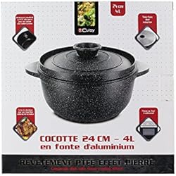 CUISY KC2290 Cocotte fonte Alu Gris 24 cm