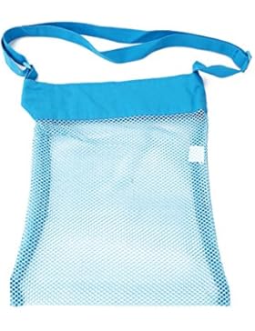 ODN Beach Shell Spielzeugtasche Mesh Tunnelzug Strand Bags schwimmen und Pool Strand Tasche