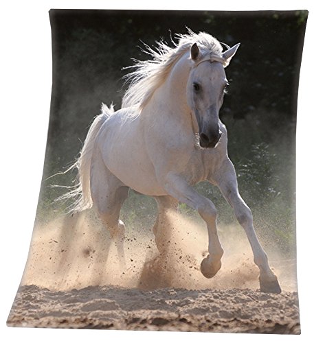 Pferde Fleecedecke Schimmel 130x160cm Schwere Qualität