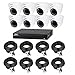Produktbild Dahua – Kit Evo 8 Dom 720p-1to – Pack Videoüberwacht) 8 Kameras Bullet varifocale 720P + Recorder + Festplatte 1 TB