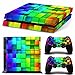 Produktbild Gitter Stil Vinyl Haut Aufkleber für PS4 Playstation 4 Konsole