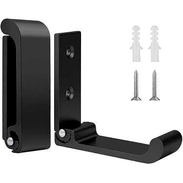 Appendiabiti Da Parete BlissfulAbode In Legno Di Noce – 4 Ganci, Montaggio Senza Trapano, Nero Elegante Per Ingresso