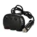 Produktbild Bescita Auto-Ladegerät 3-Wege Zigarettenanzünder Splitter 12V Dual USB Car Charger Netzteil (Schwarz)