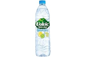 Volvic Touch of Fruit Sugar Free Limone e Lime Aromatizzata, 1,5 L