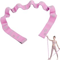Kit 10 Fasce Elastiche Fitness DFH - Bande Di Resistenza Con Maniglie Per Palestra