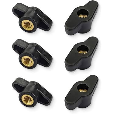 Uxcell 4 Pcs Knurled Thumb Nuts, M5 X 12 Mm X 5 Mm Female Aluminum Flat Through Hole Lock Adjusting Nuts Handle Knob Fasteners For 3D Printer Parts, Machine, DIY, Silver Tone
