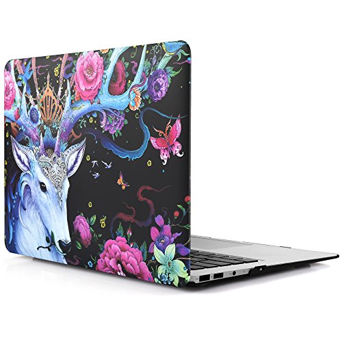 iDOO MacBook Schutzh  lle   Hard Case Cover Laptop H  lle  F  r MacBook Air 13 Zoll  A1369 A1466  - matt  Zauberwald