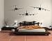 Produktbild Wandtattoo No.SF528 BFA Aircraft Set Boeing 747 Fokker 28 Antonov AN-124, Farbe:Schwarz;Größe:15cm x 45cm