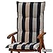 Produktbild 2 Hochlehner Auflagen 120x52x8 cm in schwarz braun gestreift SUN GARDEN Ibiza 20562-610 ohne Sessel