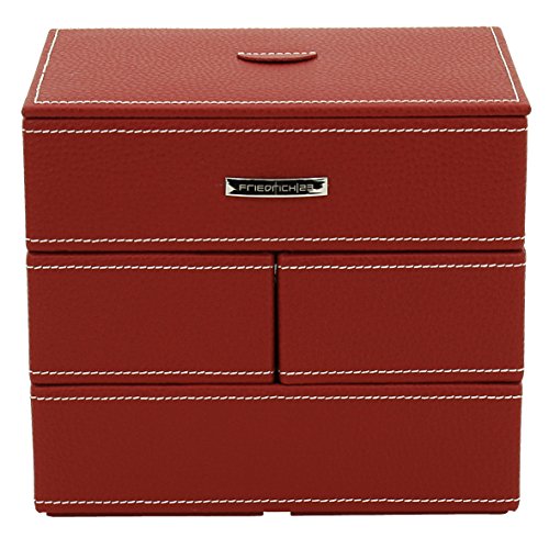 Preisvergleich Produktbild Friedrich / 23 Damen-Schmuckkasten Modulo rot - 20044-4