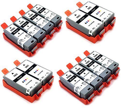 12x Drucker Patronen kompatibel zu PGI-35 Schwarz CLI-36 Farbe für Canon Pixma IP110 IP100 Portable IP100 V Mini260