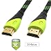 Tizum High Speed HDMI Cable “Aura” -Gold Plated-High Speed Data 10.2Gbps, 3D, 4K, HD 1080P (10 Ft/ 3 M) RS.499.00
