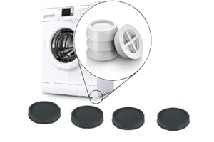 Posten Anker 4er Set Vibrationsdämpfer Waschmaschine, Anti Vibration Waschmaschine, Schwingungsdämpfer für alle gängigen Waschmaschine, Unterlage, Schallschutz, Antirutschunterlage