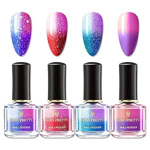 Born Pretty Nail Art Thermal Polish Peel Off Sunlight Sensitive Colour Changing Lacquer Varnish Diy Manicure Amazon De Beauty