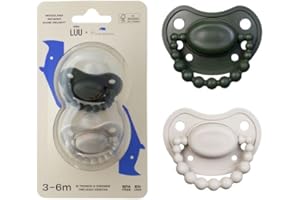 LUU - Smoczki pozycjonujące (3-6m), WOODLAND WONDER + DUNE DELIGHT zestaw 2 sztuki