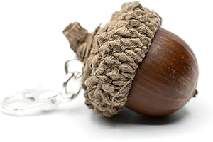 Miniblings Acorn Charm nocciole Noce Noci ghiande Oak Forest Natura Brown- Natale - Gioielli Fatto a Mano Argento placcatoCiondoli - Braccialetto di Fascino - Pendente per Il Braccialetto