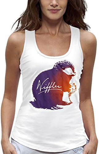 Fantastic Beasts Tank Top Niffler Holiday Shirt Women by Elbenwald Cotton White - S