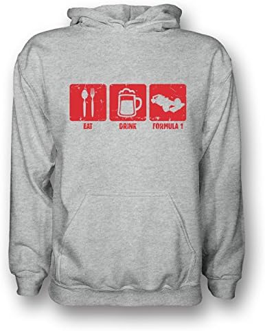 Eat, Drink, Formula 1 - Funny - Mens Hoodie