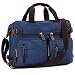 Produktbild BAOSHA HB-22 Vintage Leinwand Herren Aktenkoffer Rucksäcke Arbeitstasche Umhängetasche Laptoptasche bis zu 14 Zoll (Blau)