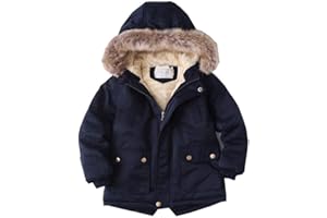 Odziezet Cappotto con Cappuccio per Raggazzo Giubbotto Trapuntato da Bambino Incappucciato Inverno 3-14 Anni