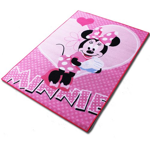 Teppich - Kinderteppich - Spielteppich mit Motivauswahl (Minnie)