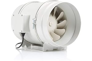 Estrattore in linea STERR DFA200 Ventilatore da condotto 200 mm / 8'' - Ventilatore industriale a basso consumo energetico