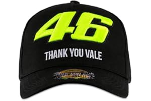 Valentino Rossi VR 46 MID VISOR CAP THANK YOU VALE,Black,Unique,Unisex