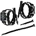 Produktbild Qianyou Kompatibel mit Apple Watch 1/2/3 Armband Gewebt,38mm Double Tour Woven Leder Erstatzband-Schwarz