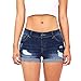 Produktbild Kurzehose Damen,Sonnena Sommer Mode Frauen Hohe Taille Jeans Denim Shorts Mini Hosen Damen Reizvoller Dünn Hotpants Strandhose Lässig Kurze Hose Sommerhose Beach Shorts (2XL, Marine)