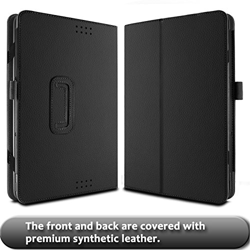 ASUS T101HA / Transformer Book T101HA Hülle Case -Infiland Slim Fit Folio PU-lederne dünne Kunstleder Schutzhülle Cover Tasche für Asus T101HA-GR004T / GR001T 10.1 Zoll Tablet-PC 2016 (mit Auto Schlaf / Wach Funktion, Tablet und Tastatur sind nicht entgehaltet)(Schwarz) - 4