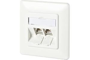 METZ CONNECT C6Amodul 2 ports 180°M UP blanc pur