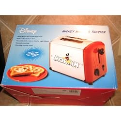 Rare Rouge Mickey Mouse musical grille-pain par Villaware 5555-11-r