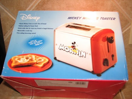 Rare Rouge Mickey Mouse musical grille-pain par Villaware 5555-11-r